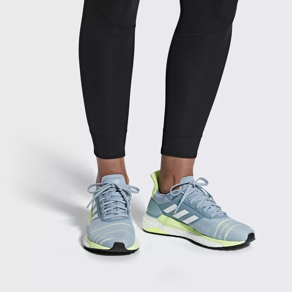 Adidas Solar Glide Tenis Para Correr Azules Para Mujer (MX-75096)